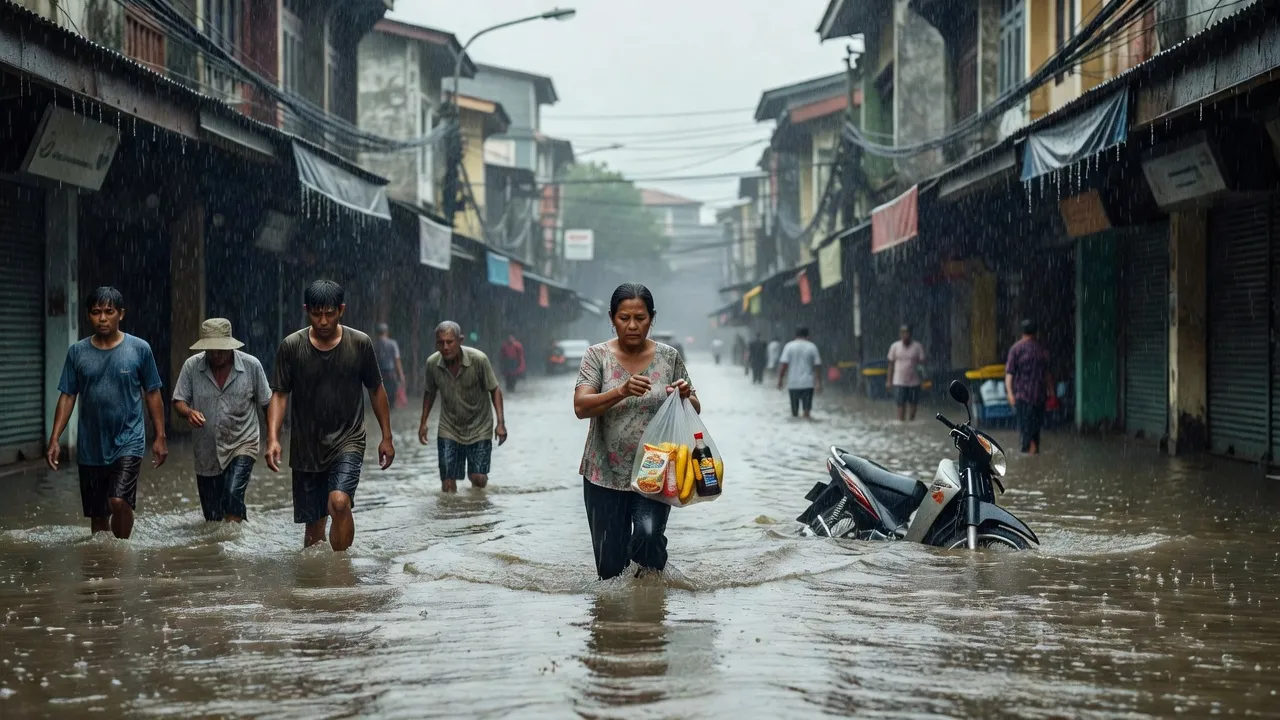 Bangkok déclarée zone sinistrée : ses 50 districts sous les eaux après près de 300 mm de pluie en deux jours
