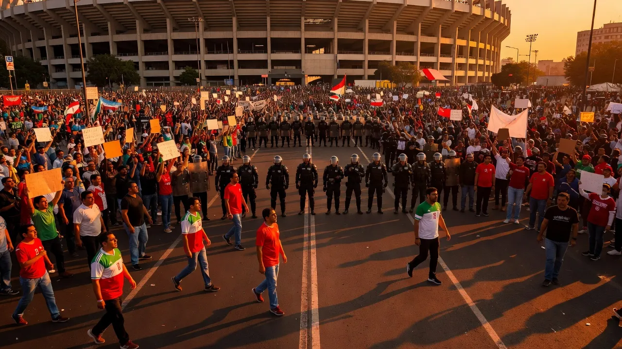 Coupe du monde 2026 sous haute tension : arbitre somalien refoulé, manifestants à Mexico, hommage iranien