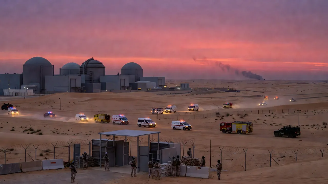 Une frappe de drone provoque un incendie près de la centrale nucléaire de Barakah aux Émirats