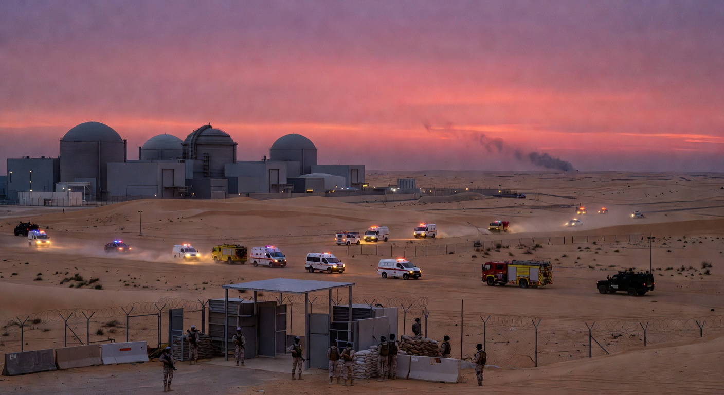 Une frappe de drone provoque un incendie près de la centrale nucléaire de Barakah aux Émirats