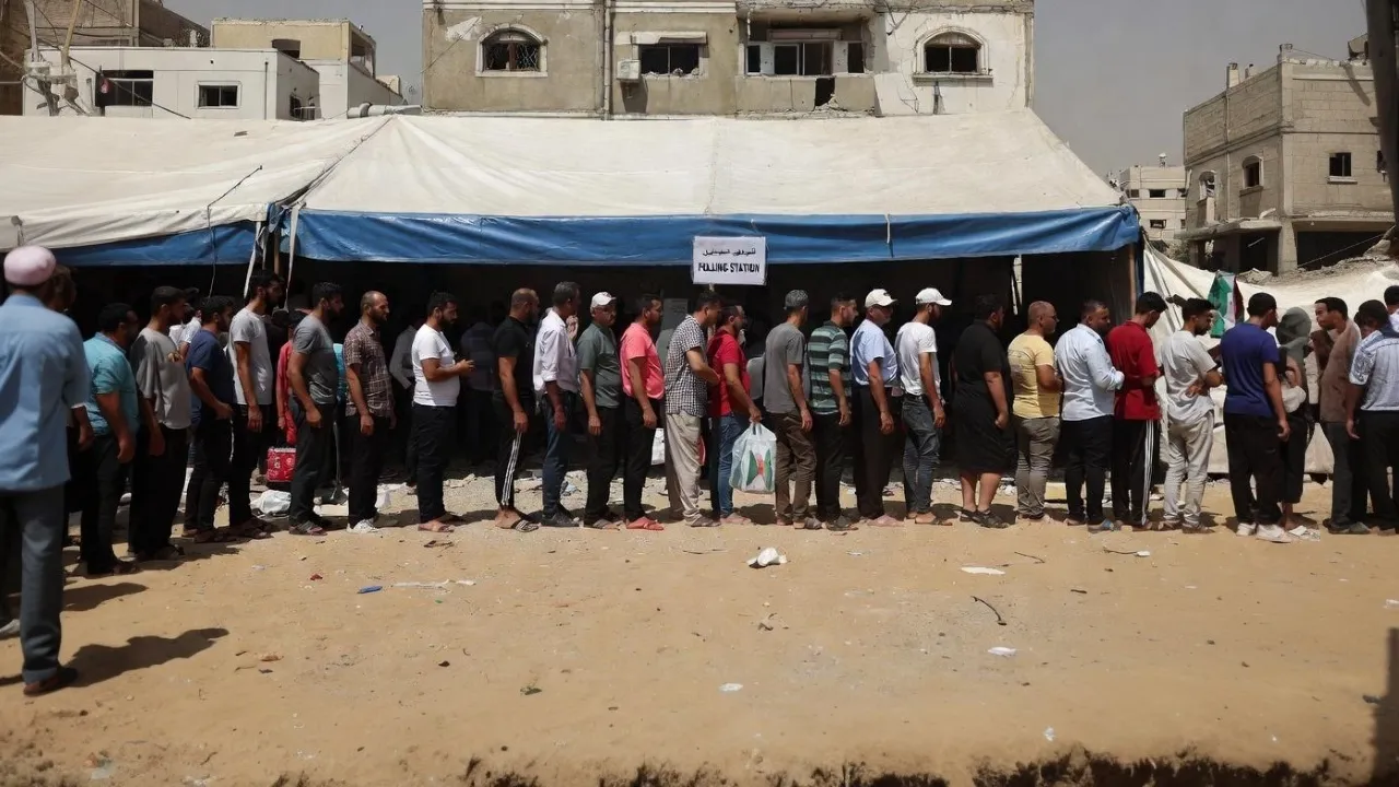 Palestinians Vote for First Time Since Gaza War: Single Gaza City, No Electricity, and Ballot Boxes Under Tents