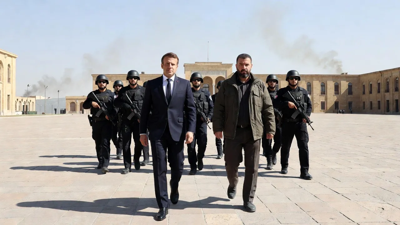 Explosions à Damas pendant la visite de Macron en Syrie