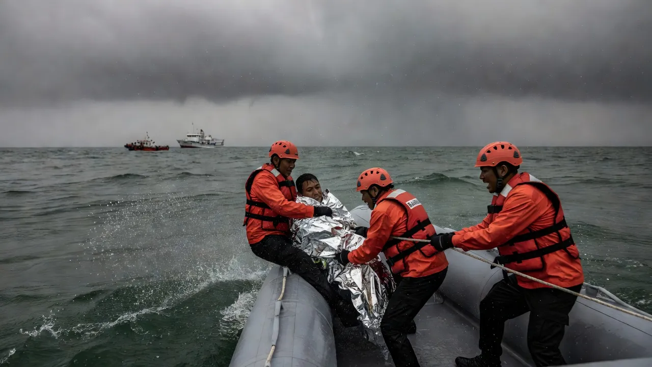 Un ferry indonésien avec 243 personnes à bord perd le contact en mer de Java, 103 personnes secourues
