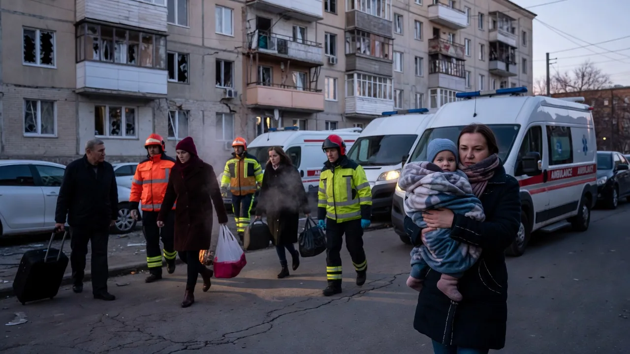 Massive Russian Strike on Kyiv: At Least 11 Dead Under Missiles and Drones