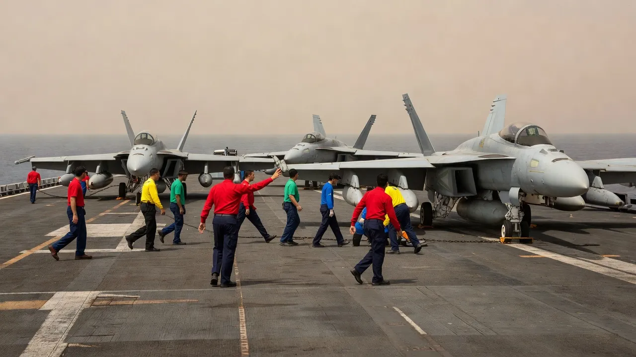 Iran : Washington envoie un troisième porte-avions et 9 000 militaires au Moyen-Orient, Trump menace de frapper « très fort »