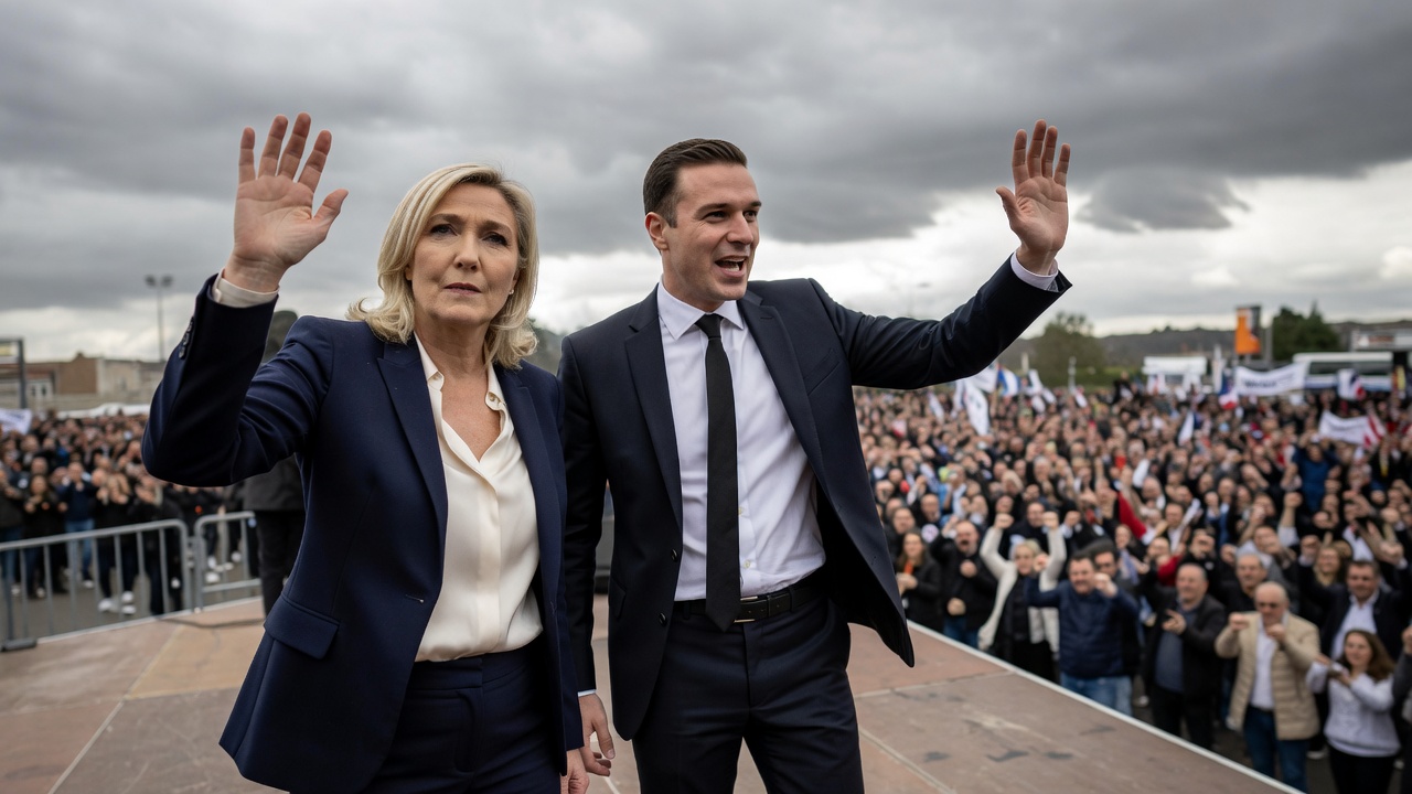 Le Pen et Bardella affichent leur unité à la veille du verdict en appel