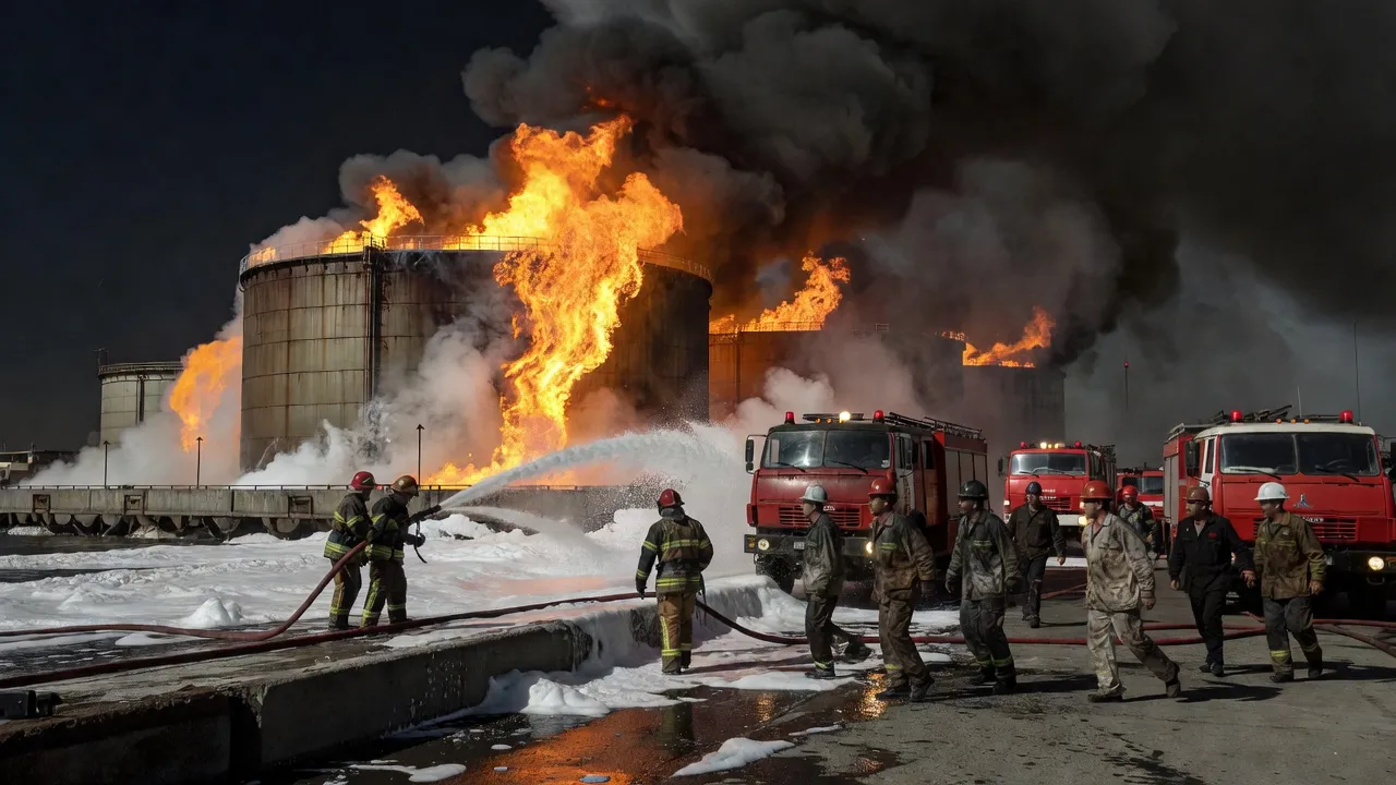 Russie : plus de 1 000 drones ukrainiens, le terminal pétrolier de Saint-Pétersbourg en feu