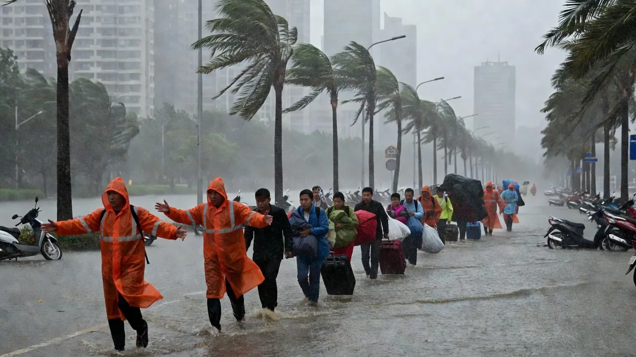 Le typhon Noul frappe le Guangdong : évacuations massives en Chine du Sud
