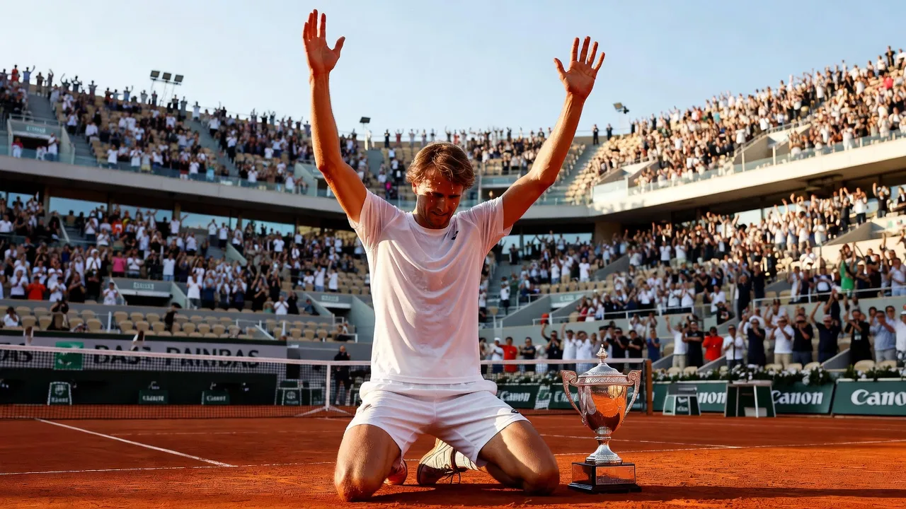 Zverev remporte Roland Garros face a Cobolli : son premier Grand Chelem au terme d'un marathon en cinq sets